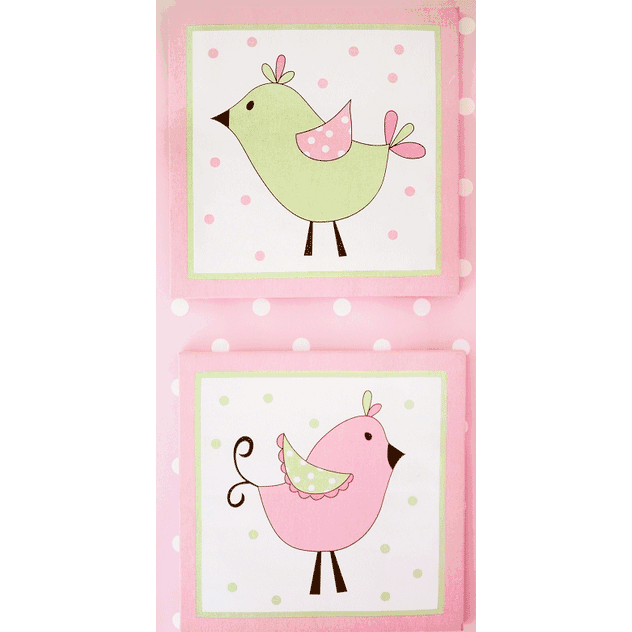 My Baby Sam Pixie Baby Pink 2 Piece Wall Art - WA166