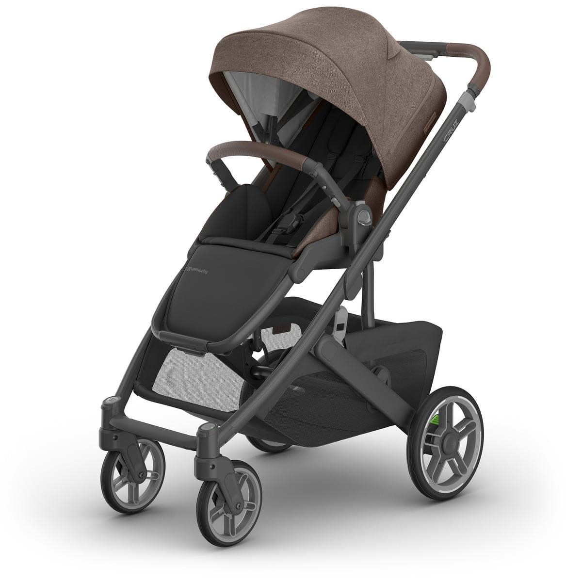 UPPAbaby OPEN BOX Cruz V3 Stroller - Owen (Mocha Melange / Carbon Frame / Chestnut Leather) - 0403-CRZ-NA-OWN-OB