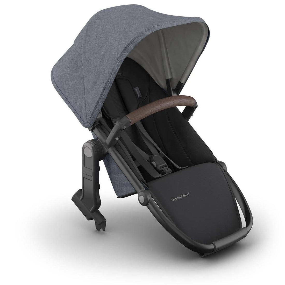 UPPAbaby RumbleSeat V3 - Julian (Dusty Blue Melange / Carbon Frame / Chestnut Leather) - 0904-RBS-NA-JUL