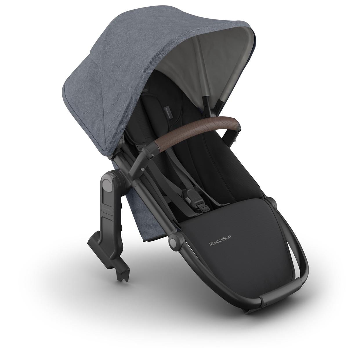 UPPAbaby RumbleSeat V3 - Julian (Dusty Blue Melange / Carbon Frame / Chestnut Leather) - 0904-RBS-NA-JUL