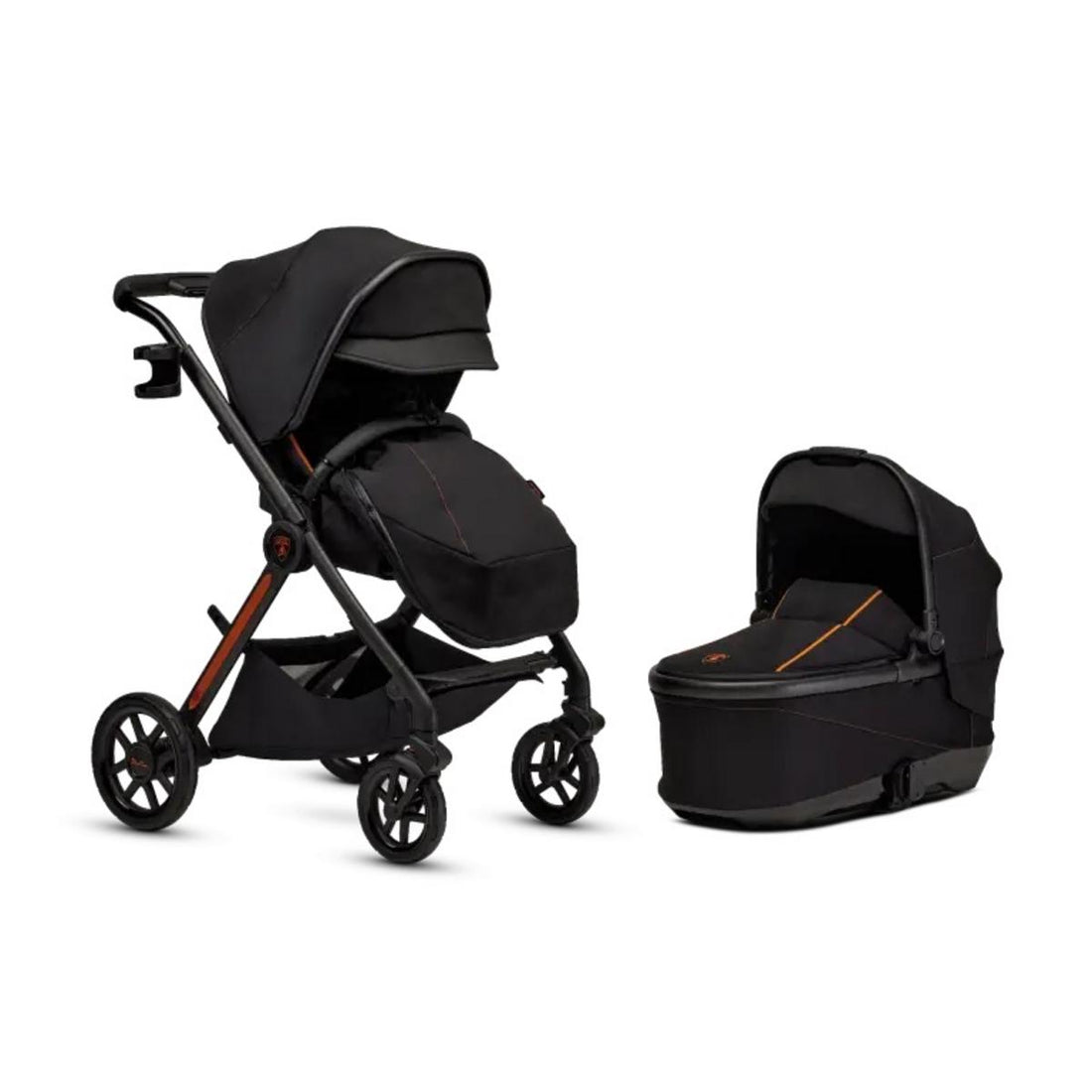 Silver Cross Reef AL Arancio Stroller Bassinet Bundle - Lamborghini