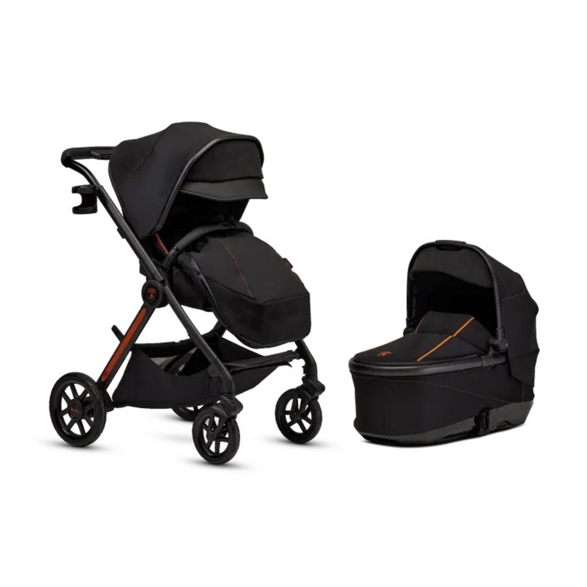 Silver Cross Reef AL Arancio Stroller Bassinet Bundle - Lamborghini