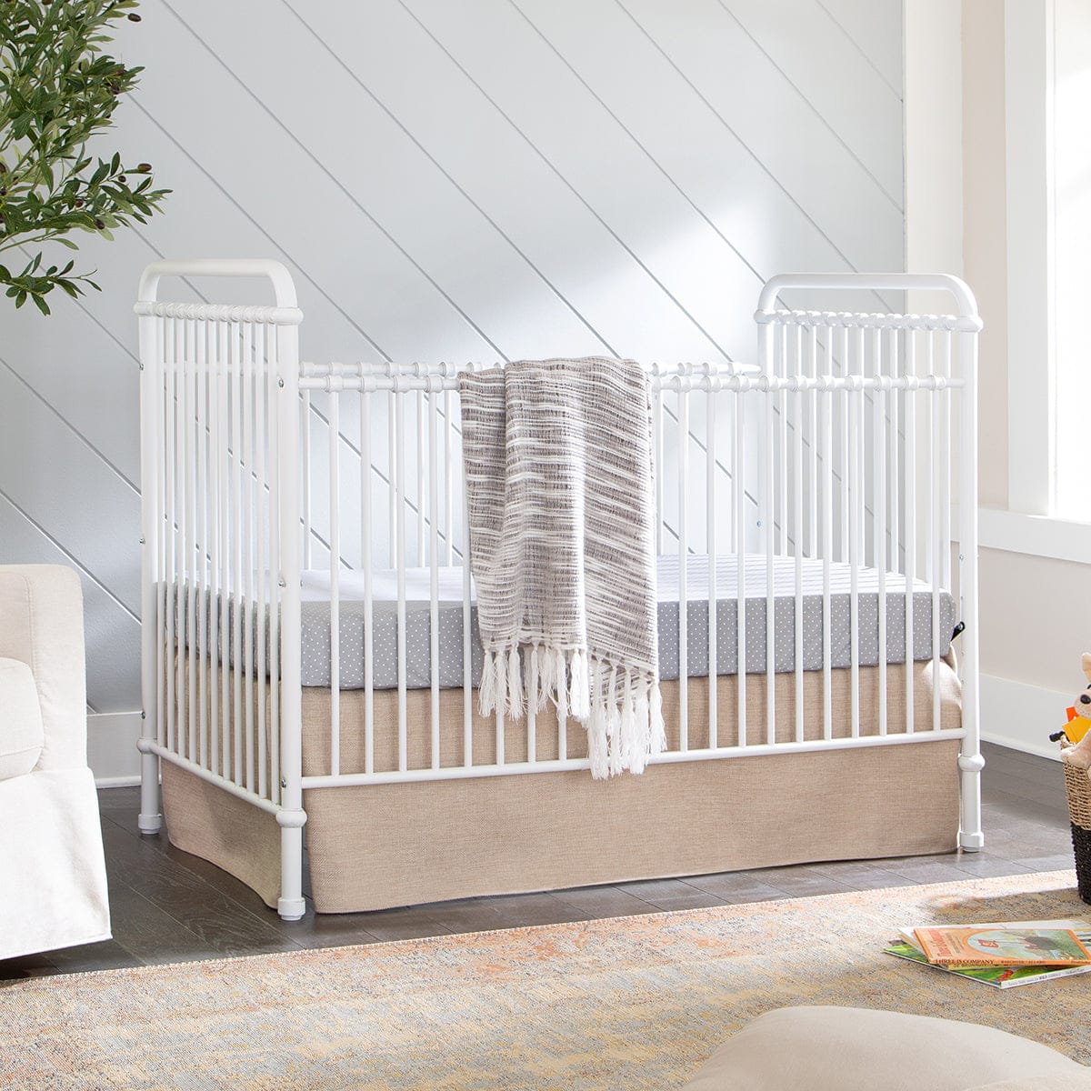 Namesake Abigail 3-in-1 Convertible Crib - Washed White - B15501WX