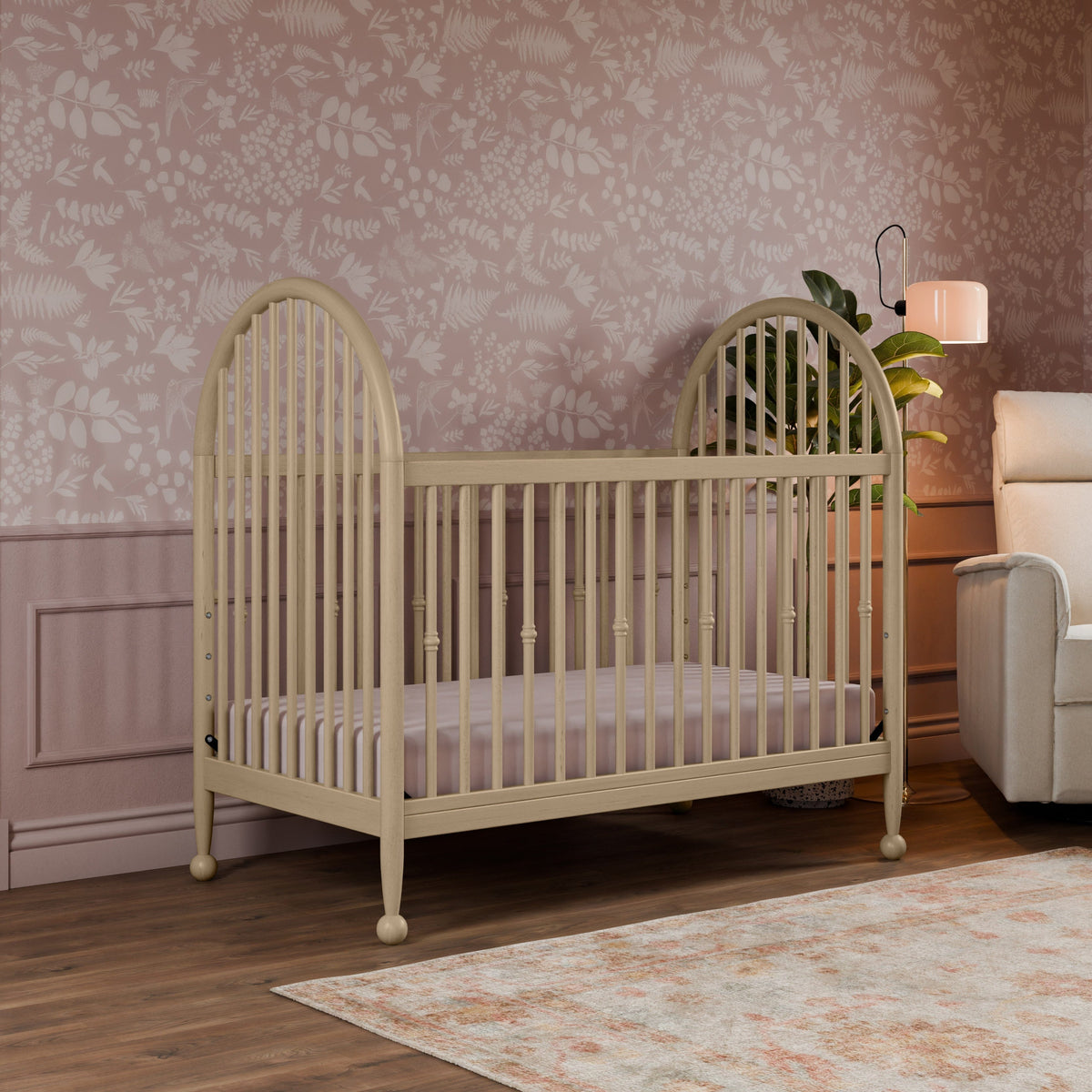 Namesake Alouette 3-in-1 Convertible Spindle Crib - Washed Pine