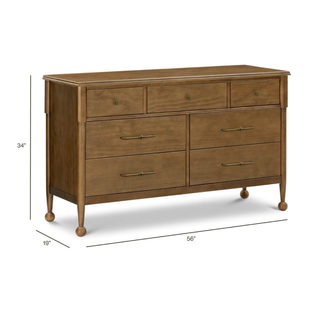 Namesake Alouette 7-Drawer Assembled Dresser - Natural Walnut - M31416NL