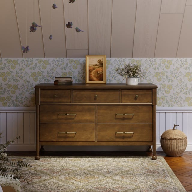 Namesake Alouette 7-Drawer Assembled Dresser - Natural Walnut - M31416NL