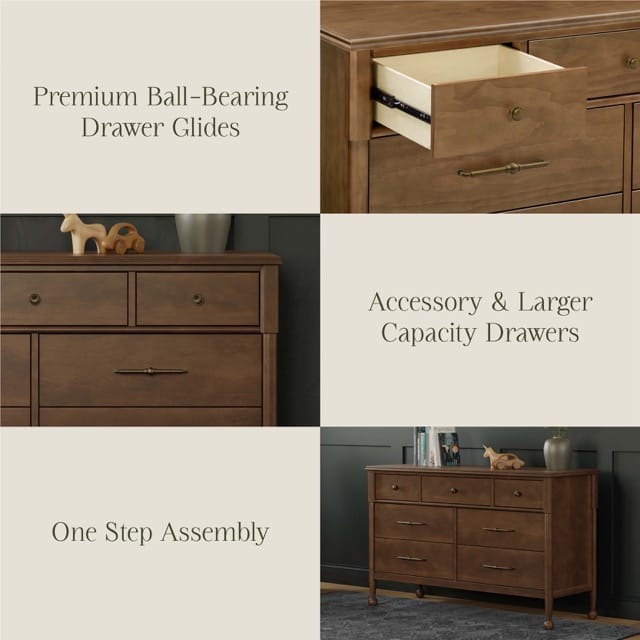 Namesake Alouette 7-Drawer Assembled Dresser - Natural Walnut - M31416NL