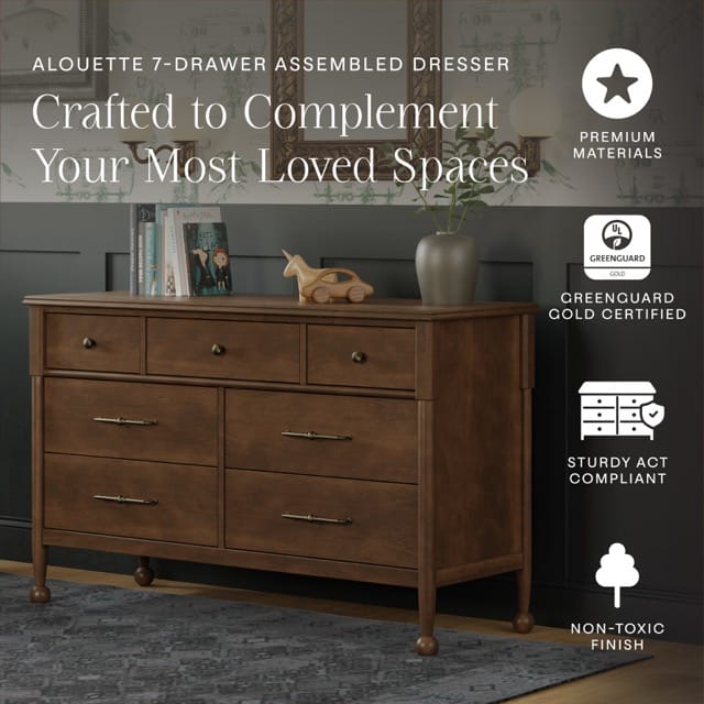 Namesake Alouette 7-Drawer Assembled Dresser - Natural Walnut - M31416NL