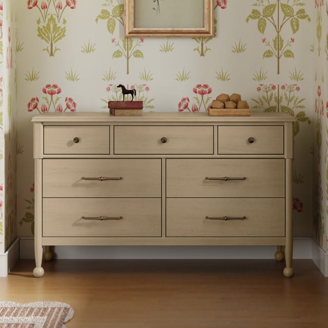 Namesake Alouette 7-Drawer Assembled Dresser - Washed Pine - M31416WP
