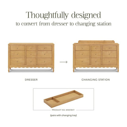Namesake Ambrosia 9-Drawer Assembled Dresser - Honey - M32328HY