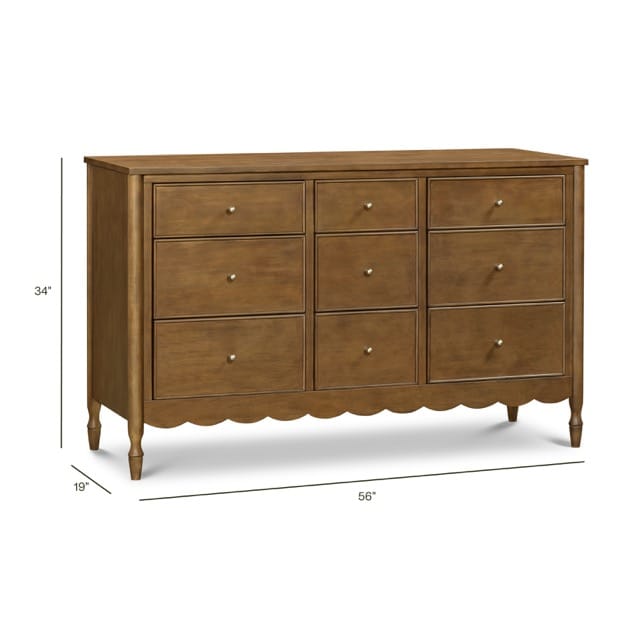 Namesake Ambrosia 9-Drawer Assembled Dresser - Natural Walnut - M32328NL