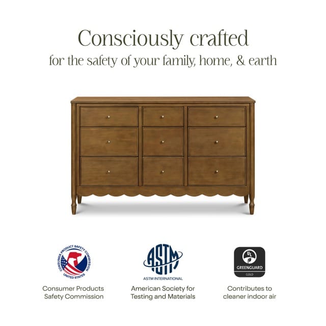 Namesake Ambrosia 9-Drawer Assembled Dresser - Natural Walnut - M32328NL