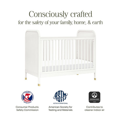 Namesake Brimsley Tambour 3-in-1 Convertible Crib - Warm White - M26742RW