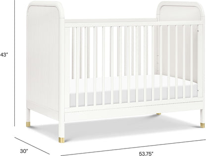 Namesake Brimsley Tambour 3-in-1 Convertible Crib - Warm White - M26742RW