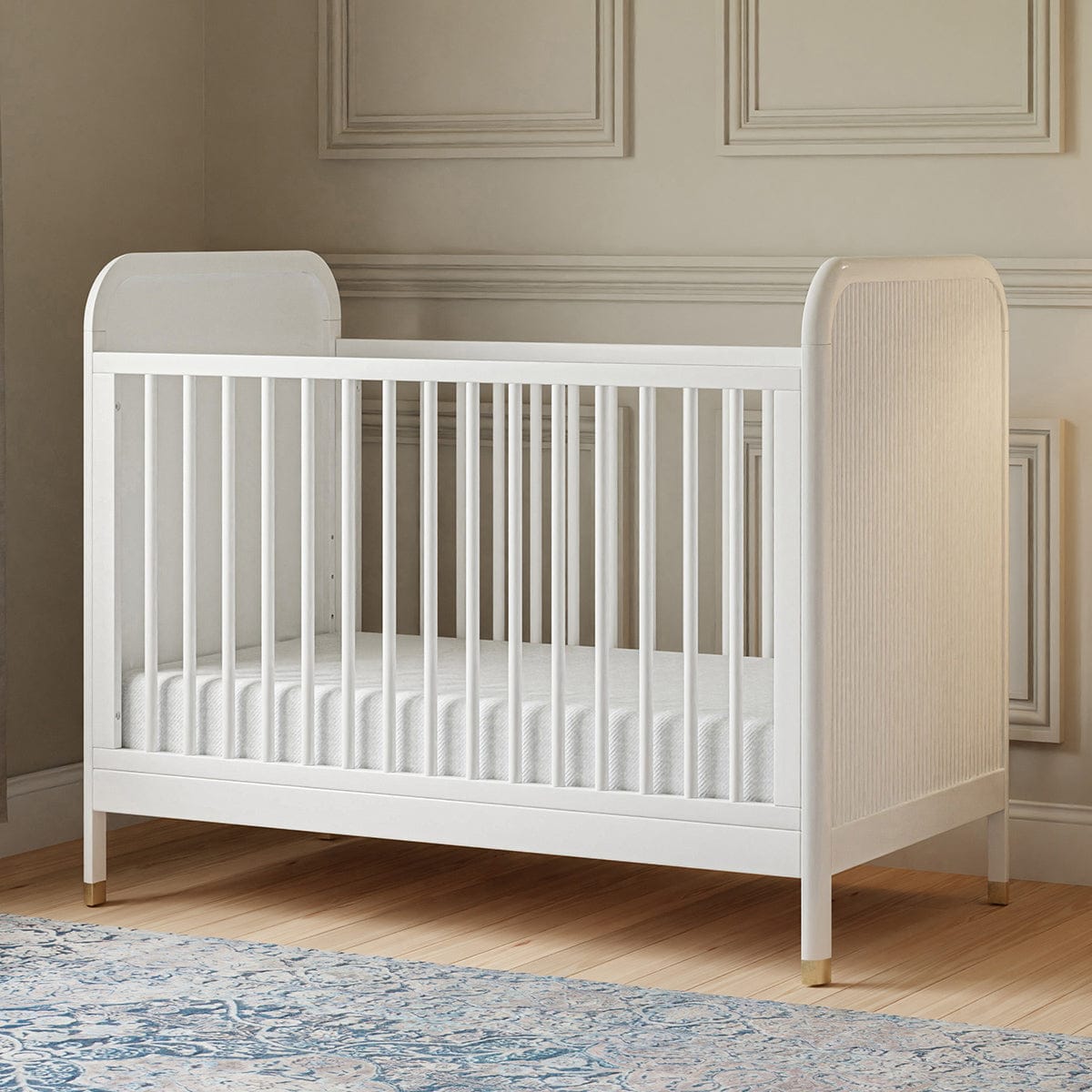 Namesake Brimsley Tambour 3-in-1 Convertible Crib - Warm White - M26742RW