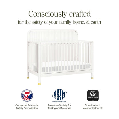 Namesake Brimsley Tambour 4-in-1 Convertible Crib - Warm White - M26701RW