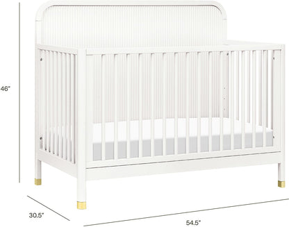 Namesake Brimsley Tambour 4-in-1 Convertible Crib - Warm White - M26701RW