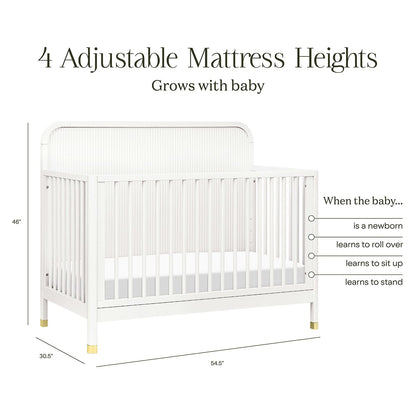 Namesake Brimsley Tambour 4-in-1 Convertible Crib - Warm White - M26701RW