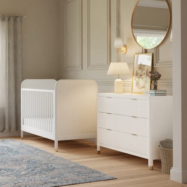Namesake Brimsley Tambour 6-Drawer Assembled Dresser - Warm White - M26716RW