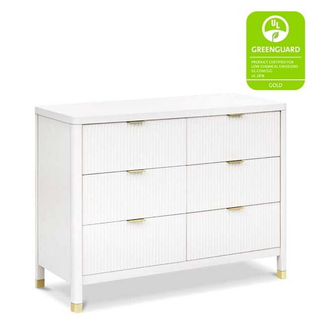 Namesake Brimsley Tambour 6-Drawer Assembled Dresser - Warm White - M26716RW