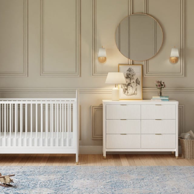 Namesake Brimsley Tambour 6-Drawer Assembled Dresser - Warm White - M26716RW