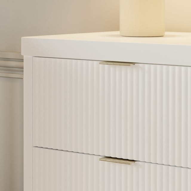 Namesake Brimsley Tambour 6-Drawer Assembled Dresser - Warm White - M26716RW
