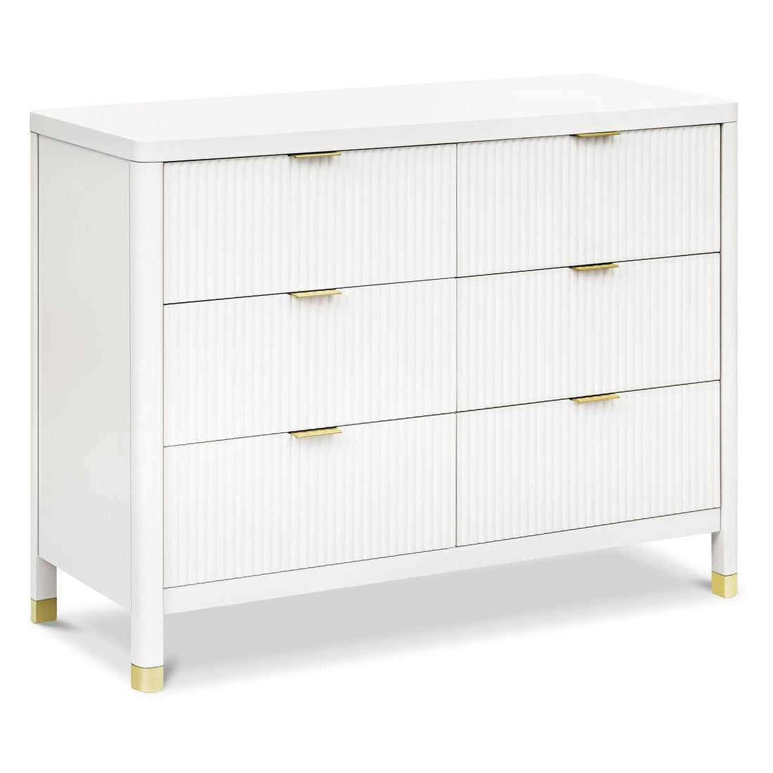 Namesake Brimsley Tambour 6-Drawer Assembled Dresser - Warm White - M26716RW