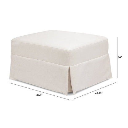 Namesake Crawford Gliding Ottoman - Performance Cream Eco-Weave - M21785PCMEW