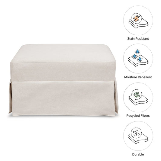 Namesake Crawford Gliding Ottoman - Performance Cream Eco-Weave - M21785PCMEW