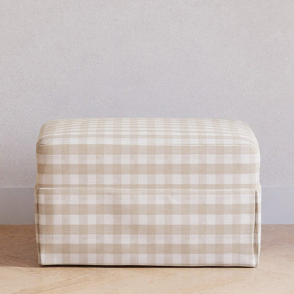 Namesake Crawford Gliding Ottoman - Tan Gingham - M21785TGH
