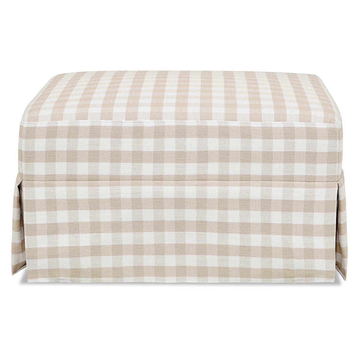 Namesake Crawford Gliding Ottoman - Tan Gingham - M21785TGH