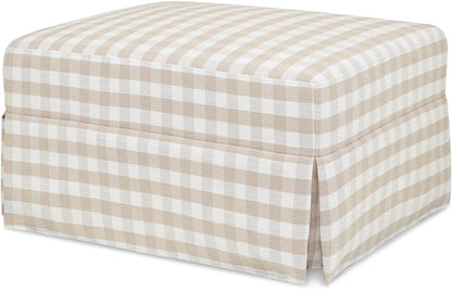 Namesake Crawford Gliding Ottoman - Tan Gingham - M21785TGH