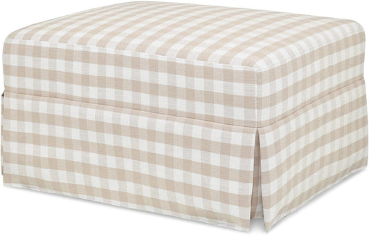 Namesake Crawford Gliding Ottoman - Tan Gingham - M21785TGH