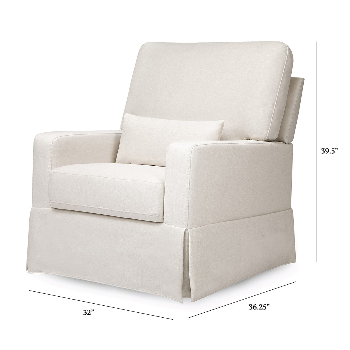 Namesake Crawford Pillowback Comfort Swivel Glider - Performance Cream Eco-Weave - M21787PCMEW
