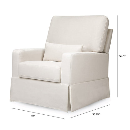 Namesake Crawford Pillowback Comfort Swivel Glider - Performance Cream Eco-Weave - M21787PCMEW