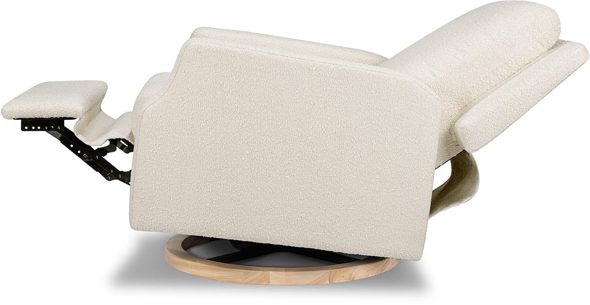 Namesake Crewe Swivel Glider Recliner - Ivory Boucle w/Light Wood Base - M22287WBLB