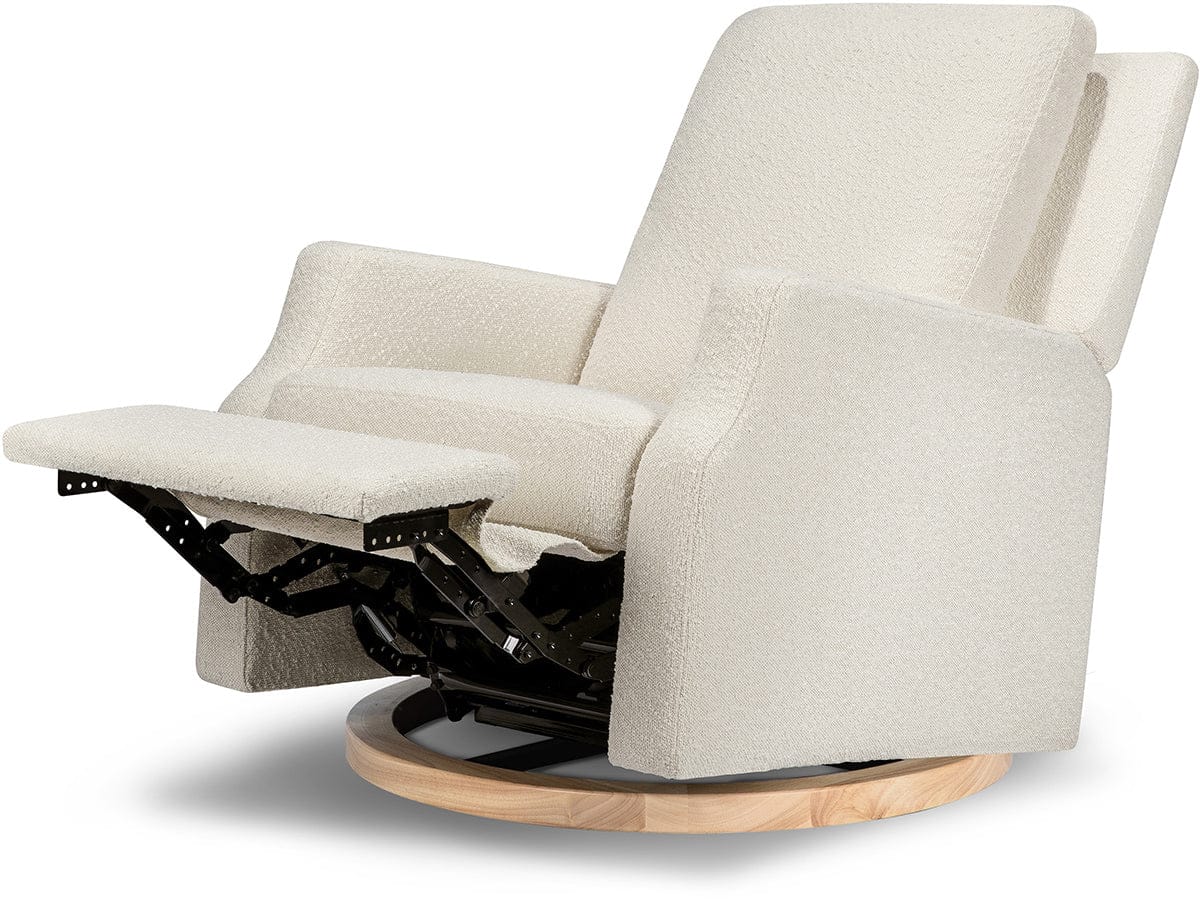 Namesake Crewe Swivel Glider Recliner - Ivory Boucle w/Light Wood Base - M22287WBLB
