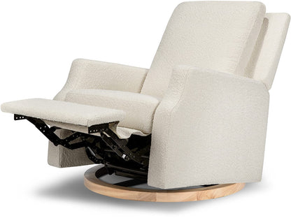 Namesake Crewe Swivel Glider Recliner - Ivory Boucle w/Light Wood Base - M22287WBLB