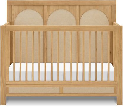 Namesake Eloise 4-in-1 Convertible Crib - Honey and Performance Sand Eco-Weave - M24801HYPSEW