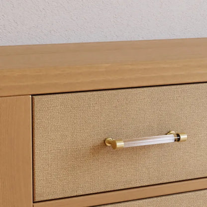 Namesake Eloise 7-Drawer Assembled Dresser - Honey and Performance Sand Eco-Weave - M24816HYPSEW