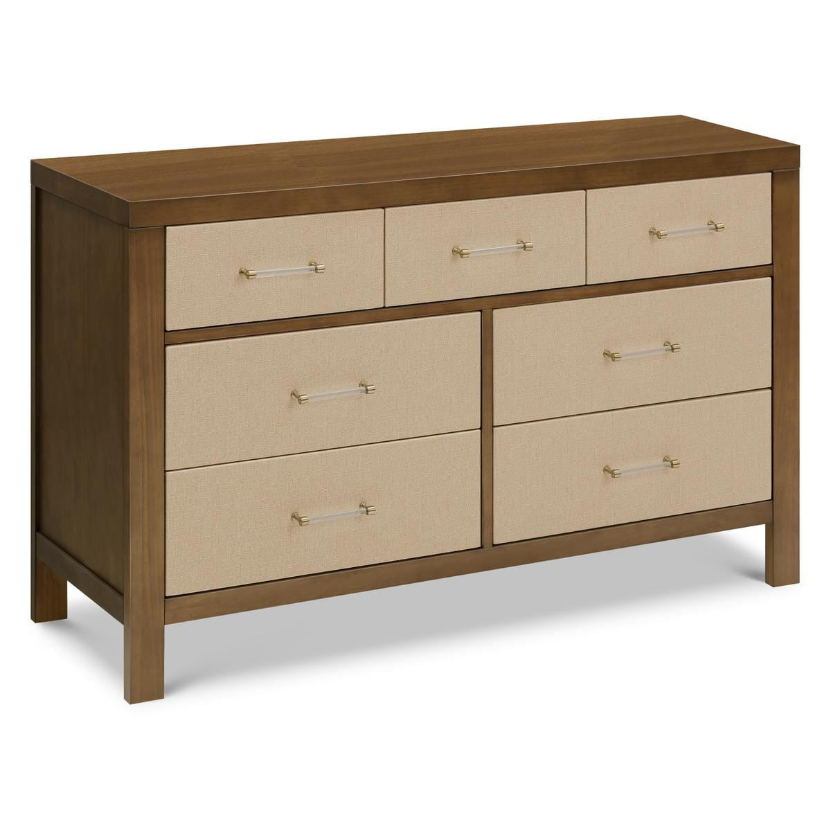 Namesake Eloise 7-Drawer Assembled Dresser - Natural Walnut & Performance Sand Eco-Weave - M24816NLPSEW