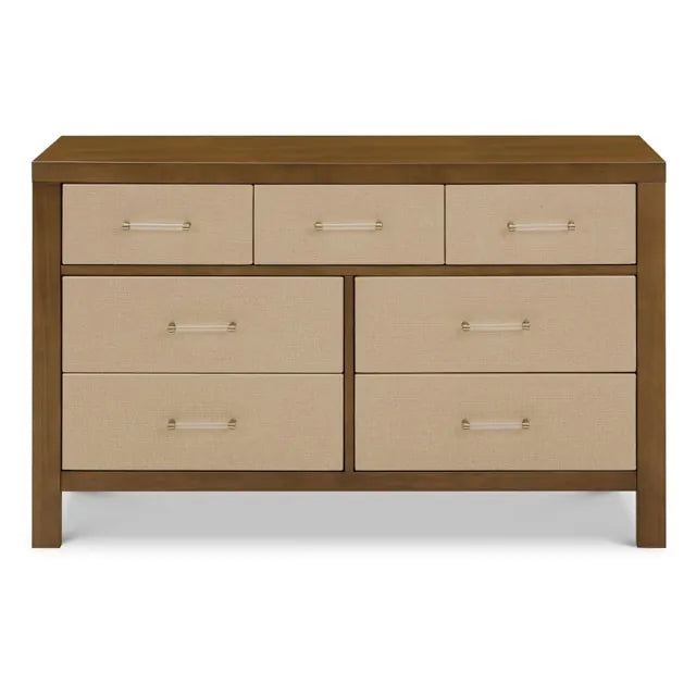 Namesake Eloise 7-Drawer Assembled Dresser - Natural Walnut & Performance Sand Eco-Weave - M24816NLPSEW