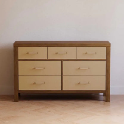 Namesake Eloise 7-Drawer Assembled Dresser - Natural Walnut & Performance Sand Eco-Weave - M24816NLPSEW