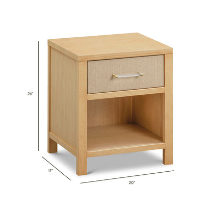 Namesake Eloise Assembled Nightstand - Honey and Performance Sand Eco-Weave - M24860HYPSEW