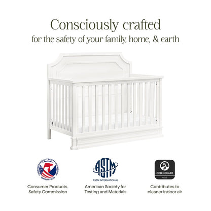 Namesake Emma Regency 4-in-1 Convertible Crib - Warm White - M10701RW