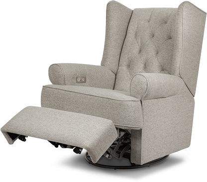 Namesake Harbour Electronic Swivel Glider Recliner w/USB - Performance Grey Eco-Weave - M21987PGEW