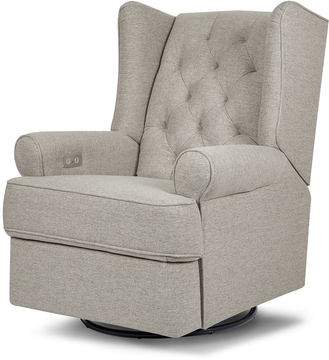 Namesake Harbour Electronic Swivel Glider Recliner w/USB - Performance Grey Eco-Weave - M21987PGEW