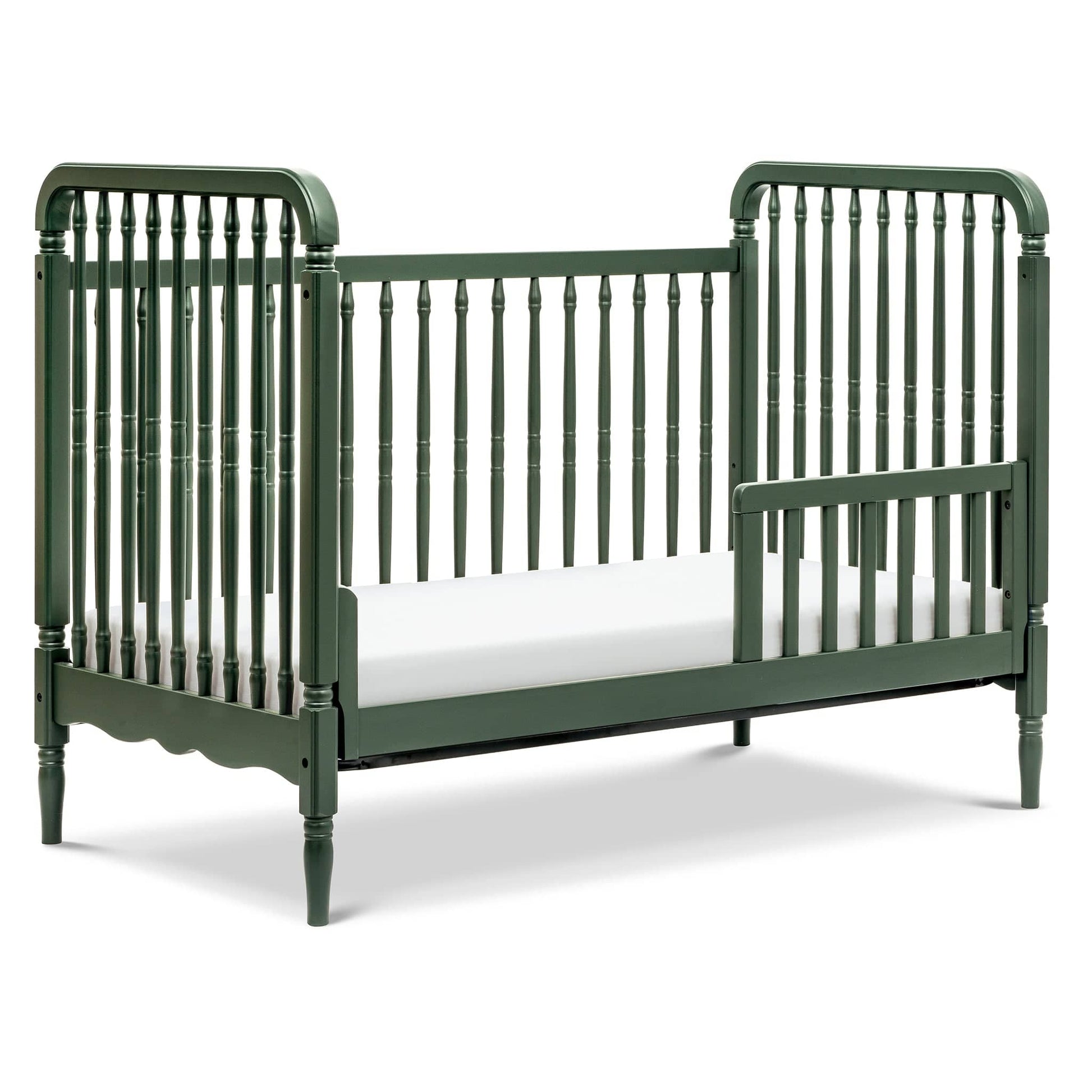 Namesake Liberty 3-in-1 Convertible Spindle Crib w/Toddler Bed Conversion Kit - Forest Green - M7101FRGR