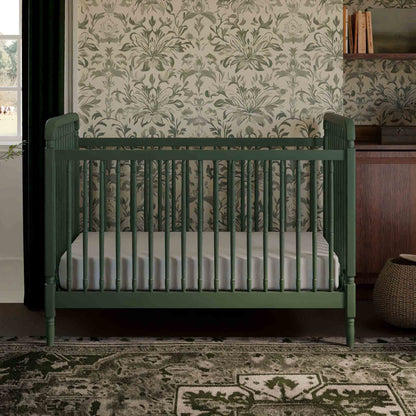 Namesake Liberty 3-in-1 Convertible Spindle Crib w/Toddler Bed Conversion Kit - Forest Green - M7101FRGR