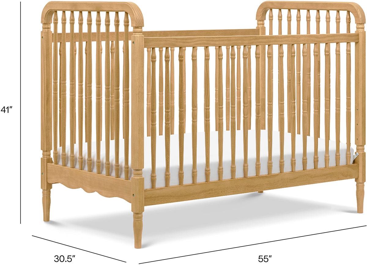 Namesake Liberty 3-in-1 Convertible Spindle Crib w/Toddler Bed Conversion Kit - Honey - M7101HY